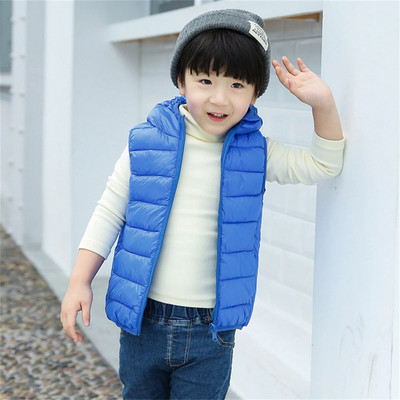 Mood Kids Vest Laste kapuutsiga vest Kevad sügis Talv Solid Mantlid Kapuutsiga Jope Vest Välisriided Riided Riided 방한복