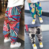 2023 Detské letné detské hodvábne nohavice proti komárom, chlapčenské nohavičky proti komárom, ležérne nohavice, voľné body, detské nohavice Harun