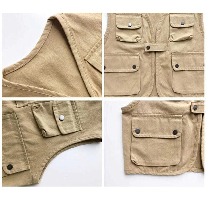 Kevad-sügis poiste varrukateta jakk jakk õues puuvillane vest, mitme taskuga püksid, poiste riided, lasteriided