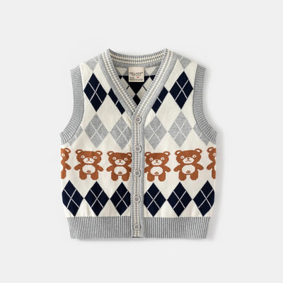 Noi băieți pulover vestă pentru copii mici tricotaje din bumbac iarnă toamnă copii cardigane haine pentru copii