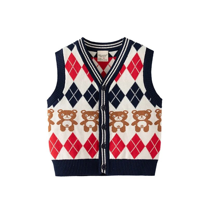 Noi băieți pulover vestă pentru copii mici tricotaje din bumbac iarnă toamnă copii cardigane haine pentru copii