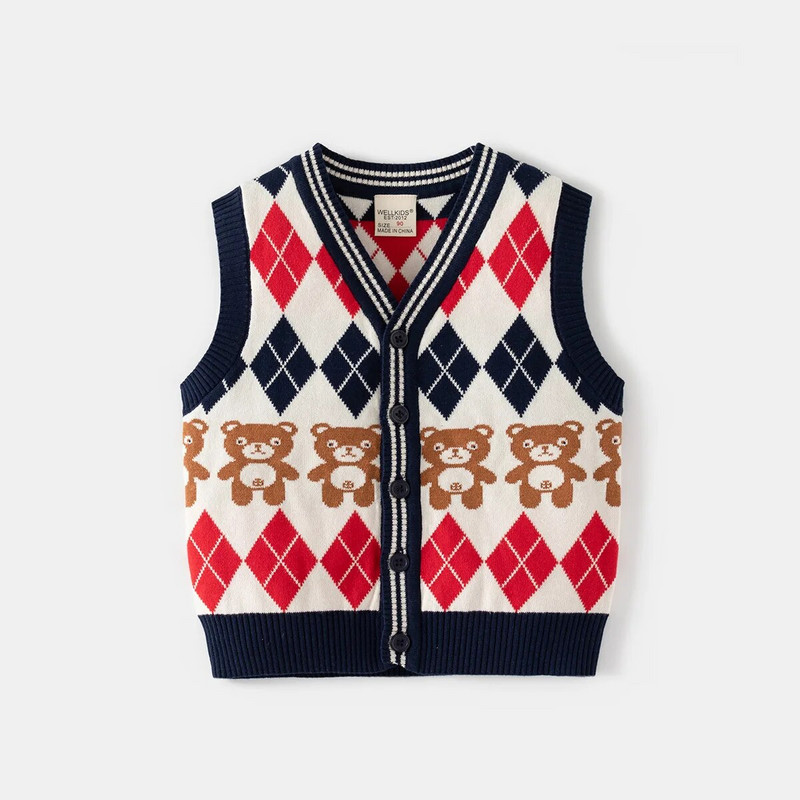 Noi băieți pulover vestă pentru copii mici tricotaje din bumbac iarnă toamnă copii cardigane haine pentru copii