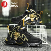 Nové štýlové módne detské topánky chlapčenské tenisky vysoko kvalitné športové topánky priedušné protišmykové ležérne pletenie značkové bežecké topánky