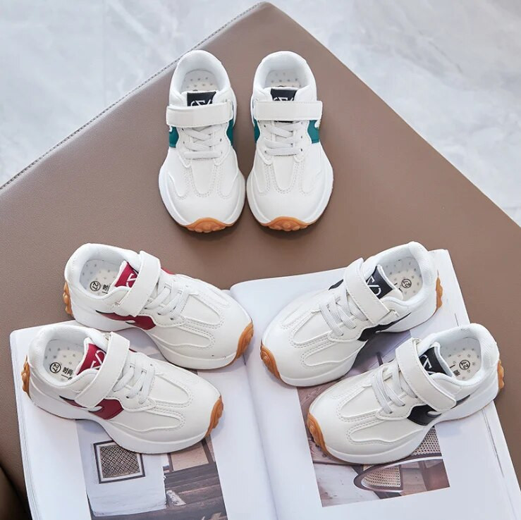 Kevad ja sügis uued poiste ja tüdrukute spordijalatsid moes mugavad isakingad