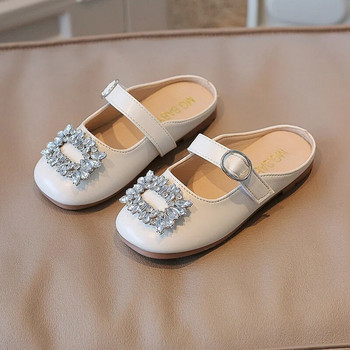 Επώνυμα γαλλικά παιδικά δερμάτινα παπούτσια για κορίτσια Πριγκίπισσα παπούτσι για κορίτσι μισές παντόφλες Μόδα Mary Jane παπούτσι Μαλακή σόλα για κορίτσια Παιδικά παπούτσια για κορίτσι