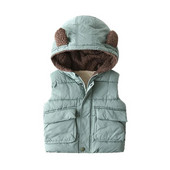 Chlapčenská bavlnená vesta 2-8 rokov, jesenné a zimné topy pre bábätká, detské oblečenie, detská zahustená teplá bunda na zips