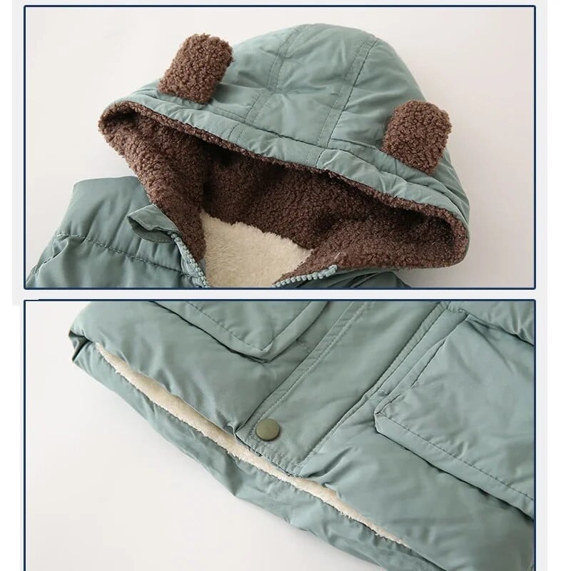 Chlapčenská bavlnená vesta 2-8 rokov, jesenné a zimné topy pre bábätká, detské oblečenie, detská zahustená teplá bunda na zips