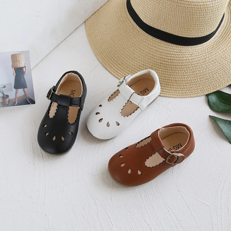 Beebi tüdrukute kingad Nahast koolikingad Sandaalid Väikelapse toss Mary Jane Laste Kleit Kingad Beebiprintsess Tüdrukute kingad