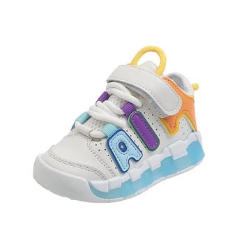 Детски спортни обувки Бебешки обувки с мека подметка за малки деца Есенни момичета Бебешки дишащи мрежести маратонки Модни детски обувки за момчета 2023 г.