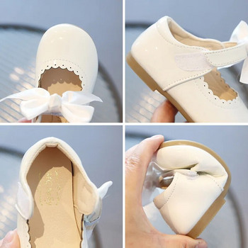 Νέα 2024 παιδικά παπούτσια για κοριτσάκια Χαριτωμένα παπουτσάκια λουστρίνι πριγκίπισσας Άνοιξη φθινόπωρο μονόχρωμα Παιδικά κορίτσια Παπούτσια χορού Παιδικά παπούτσια