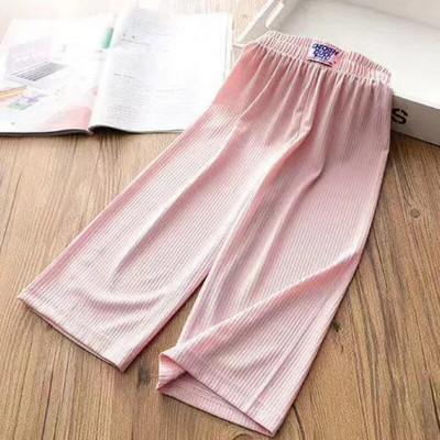 2022. aasta laste jääsiidist laia säärega püksid kevad- ja suvised tüdrukud ja poisid, väljatõmmatavad hingavad eesriided lahtised vabaaja püksid