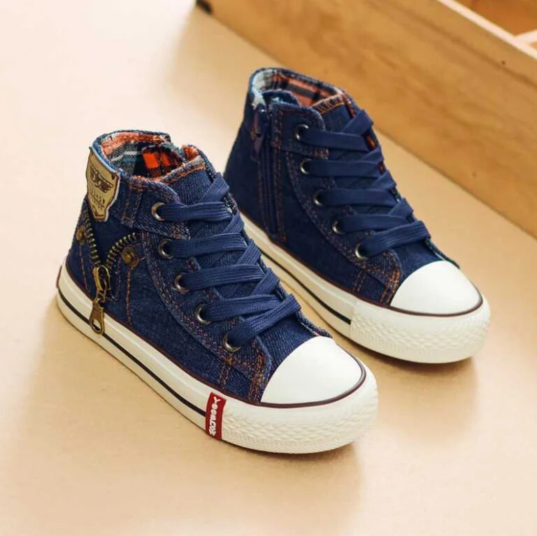 Jesenné detské bežné topánky pre chlapcov a dievčatá, športové topánky, priedušné džínsové tenisky, detské plátené topánky, detské čižmy