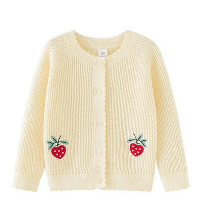 Kevad sügis Poisid Tüdrukud Kudumine Kardigan Star Jacquard Puuvillane kampsun Mantel Lasteriided Lastele Kootud Paksenev Kampsun