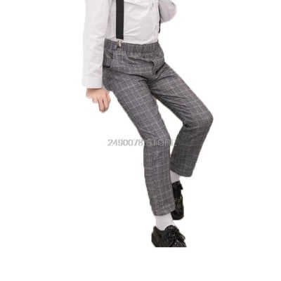 Mokyklinės berniukų iškilmingos kelnės Vaikai Vaikai Gimtadienio vestuvinės kelnės Big Boys iškilmingos klasikinės mados kelnės, kostiumas 2-12T