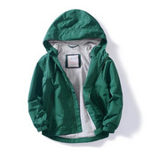 Detské chlapčenské vrchné oblečenie, nové jarné 2023, vetruodolná bavlnená bunda s kapucňou pre deti vo veku 3-14 rokov, módne oblečenie