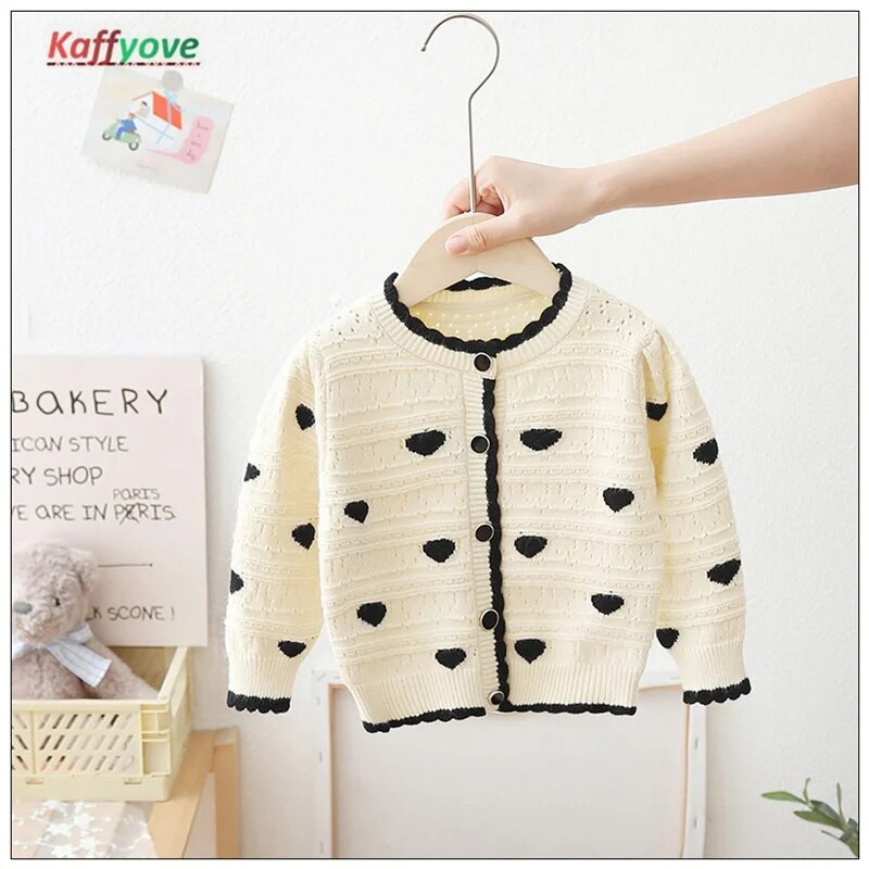 Pavasarinis megztinis mergaitei Pavasarinis megztinis pilnomis rankovėmis Mezgimas Puikus gimtadienio Krikštas Vaikams Kardiganas Kūdikiams Mergaičių kalėdinis megztinis