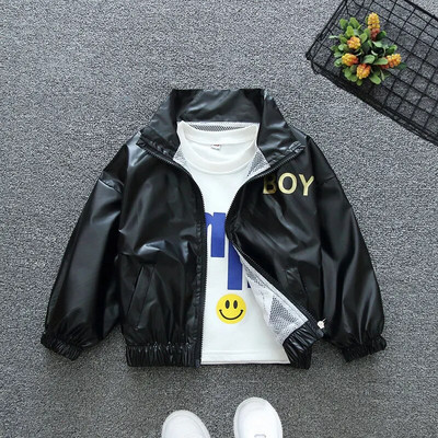 Cardigan de toamnă Jachete Uniforme de baseball pentru copii Haine ocazională Îmbrăcăminte exterioară pentru copii Jachetă subțire pentru băieți Jachetă cu suprafață luminoasă