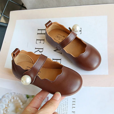 Pantofi din piele pentru fete, pentru copii mici, pentru prima zi de naștere, pantofi pentru copii, pantofi de dans pentru copii, pentru spectacol pe scenă, petrecere de nuntă, perle