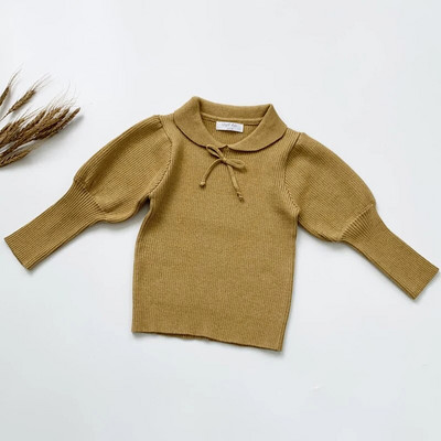 Tüdrukute roosa kampsun Beebi tüdrukute talve kampsun Riided Lootose krae Sügis 1-7 a imikute riided Pullover Kootud Laste kampsunid