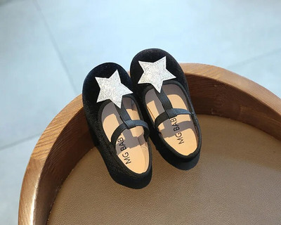 Mood Beebi Tüdruk Poiss Litrid Star Band Kingad Velvet Imiku Väikelapse Laps Lamedad Tantsukingad Pehme põhjaga kingad Kevad sügis