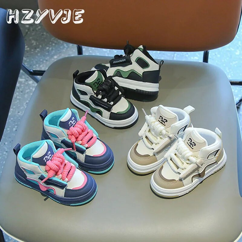 Laste kevad-sügis uued spordijalatsid Poiste vabaaja trendid lauajalatsid Kõrge varustusega tüdrukute mood Dopamiini jooksujalatsid tossud