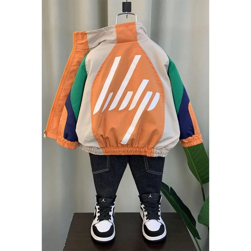 Jesenná jarná baseballová bunda 2023, detské módne oblečenie pre tínedžerov, chlapcov, kardigan, detský kabát, 2-12 rokov