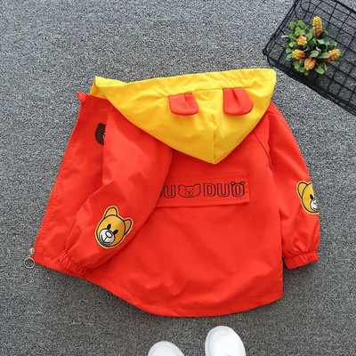 Haina bebelusi fete jacheta subtire noua toamna la modă costum băieți cardigan cu fermoar îmbrăcăminte exterioară cu glugă haina pentru copii