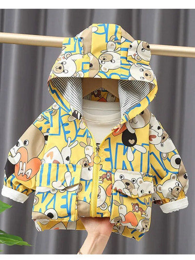 Őszi tavaszi lányok dzsekik Kabát Baby Girl Felsőruházat Tipegő Kabátok Parkák Kapucnis dzseki Gyerek pulóver Fiúk Széldzseki Gyermek