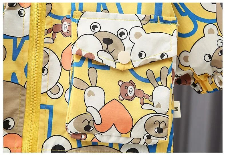 Őszi tavaszi lányok dzsekik Kabát Baby Girl Felsőruházat Tipegő Kabátok Parkák Kapucnis dzseki Gyerek pulóver Fiúk Széldzseki Gyermek