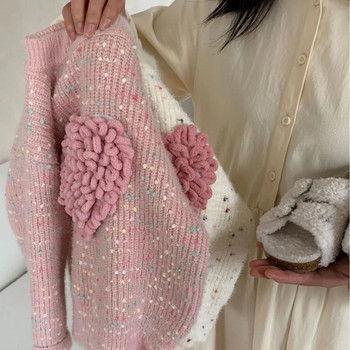 Παιδικά ρούχα Παιδικό πουλόβερ 2023 Φθινόπωρο Χειμώνας Νέο μοντέρνο κορεάτικο στυλ Love Dot Ζεστό Άνετο Παιδικό Casual πουλόβερ