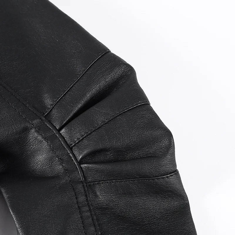 100-150 cm Haine pentru copii de primăvară Jachetă din piele PU Ținute Îmbrăcăminte exterioară pentru copii mici Îmbrăcăminte pentru fete Fermoar Băieți de primăvară haină din PU