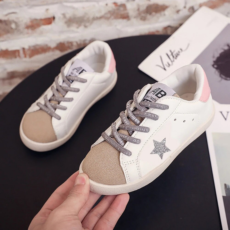 Παιδικά παπούτσια για κορίτσια για αγόρια Παπούτσια γκλίτερ Star αγόρια για κορίτσια αθλητικά παπούτσια PU Δερμάτινα Παιδικά αθλητικά παπούτσια για κορίτσια Αθλητικά παπούτσια για αγόρια Παιδικά παπούτσια