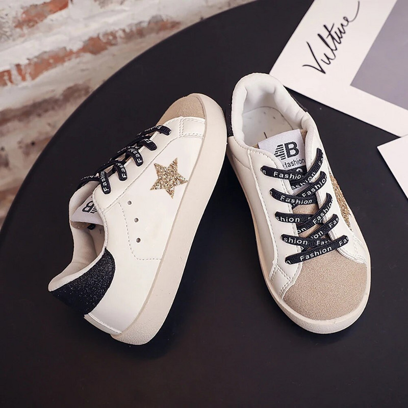 Παιδικά παπούτσια για κορίτσια για αγόρια Παπούτσια γκλίτερ Star αγόρια για κορίτσια αθλητικά παπούτσια PU Δερμάτινα Παιδικά αθλητικά παπούτσια για κορίτσια Αθλητικά παπούτσια για αγόρια Παιδικά παπούτσια