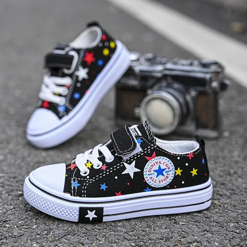 Vaikai Berniukai Mergaitės Laisvalaikio stalo batai Neslystantys vaikiški sportiniai bateliai vaikams laisvalaikis lauko avalynė vaikams berniukai mergaitės drobiniai batai