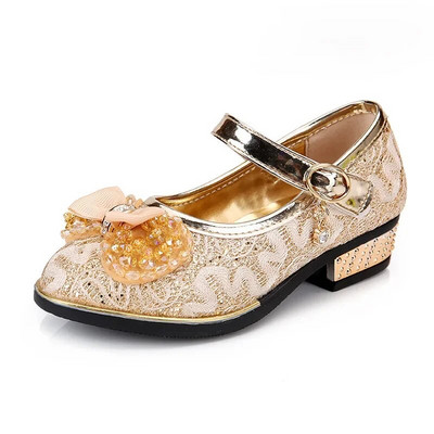 Copii Printesa Pantofi Dulci Bowknot Fete Pantofi din piele pentru petrecere Nunta Cauzal Versatil Copii Tocuri Inalte Dans Pantofi unici