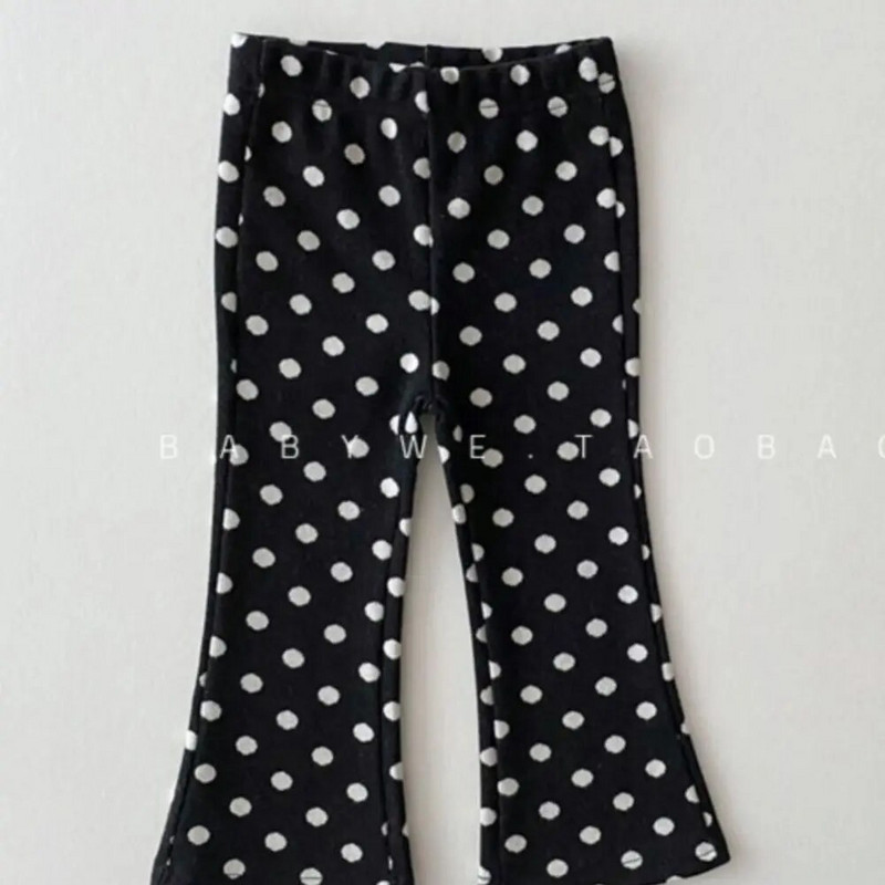 Îmbrăcăminte pentru fete Pantaloni Imprimare lungă Moda Vintage Pretty Bell Bottoms Casual Lattice Imprimeu leopard Loose