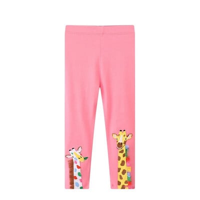 Jumping metre Applique Girls Leggings Jesenné jarné úzke nohavice Detské oblečenie Najpredávanejšie ceruzkové nohavice Dievčenské legíny