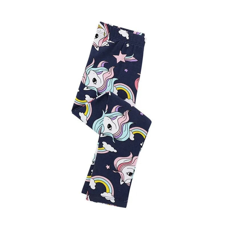 Jumping metre Applique Girls Leggings Jesenné jarné úzke nohavice Detské oblečenie Najpredávanejšie ceruzkové nohavice Dievčenské legíny