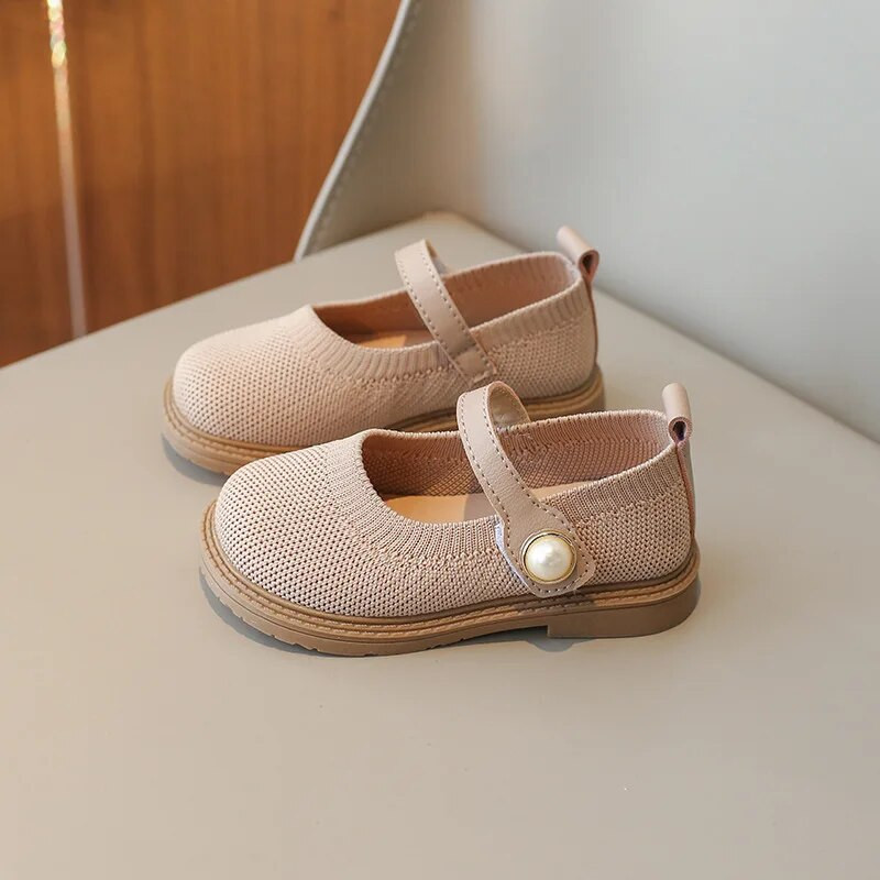 Pantofi din piele pentru copii în stil coreean Pantofi de prințesă de modă pentru fete cu fund moale, respirabil, pantofi casual pentru copii, versatili