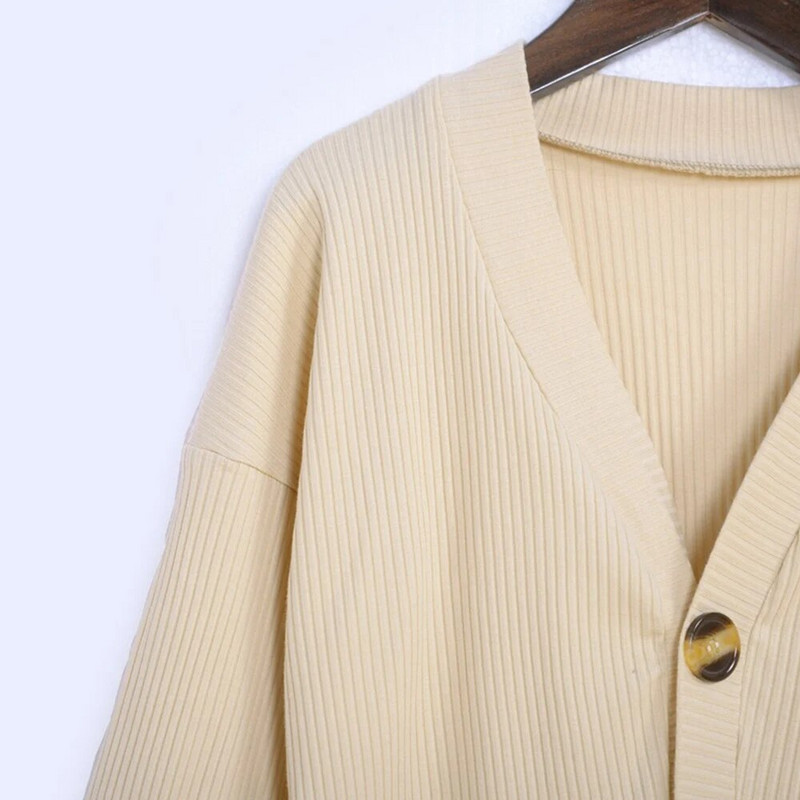 Νέα άφιξη Φθινοπωρινή ζακέτα για νήπια για κορίτσια με χακί πλεκτά μπλουζάκια με λαιμόκοψη V για παιδιά, καθημερινά παιδικά ρούχα