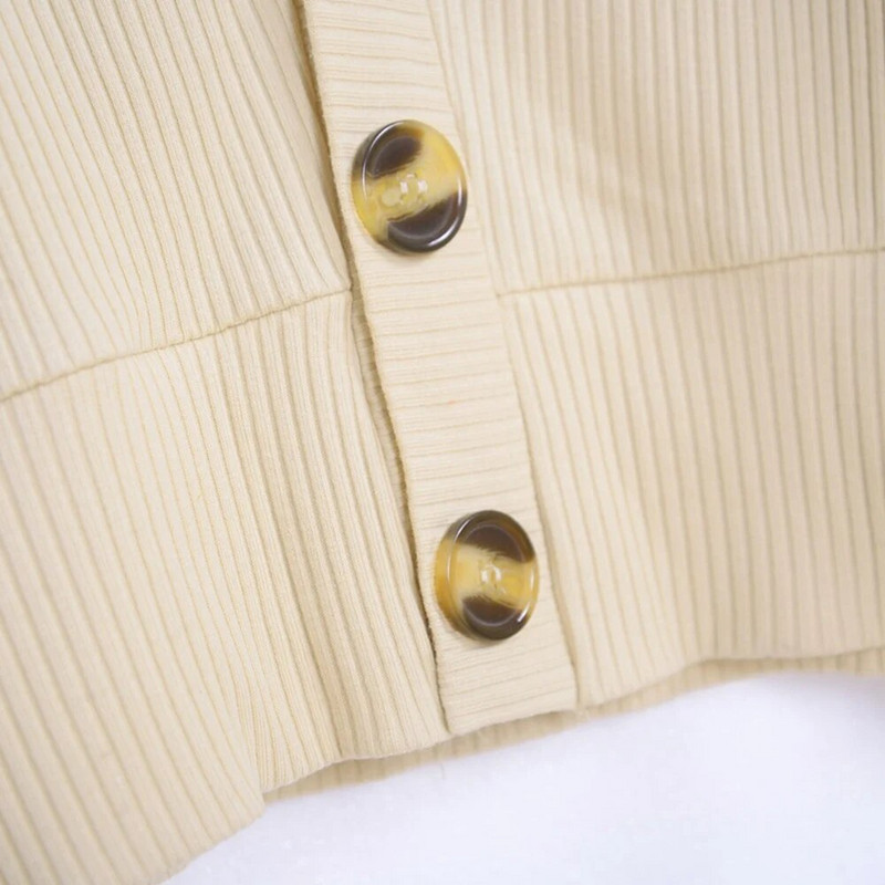 Νέα άφιξη Φθινοπωρινή ζακέτα για νήπια για κορίτσια με χακί πλεκτά μπλουζάκια με λαιμόκοψη V για παιδιά, καθημερινά παιδικά ρούχα