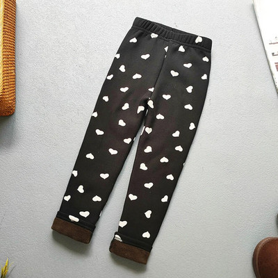 Есенно-зимен принт на цветя Дебели топли детски клинове за момичета Детски панталони