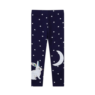 Jumping Meters 2-7T Bunny Applique Fete Jambiere Pantaloni Animale Broderie Îmbrăcăminte pentru copii Skinny Baby Creion Pantaloni Bebeluş