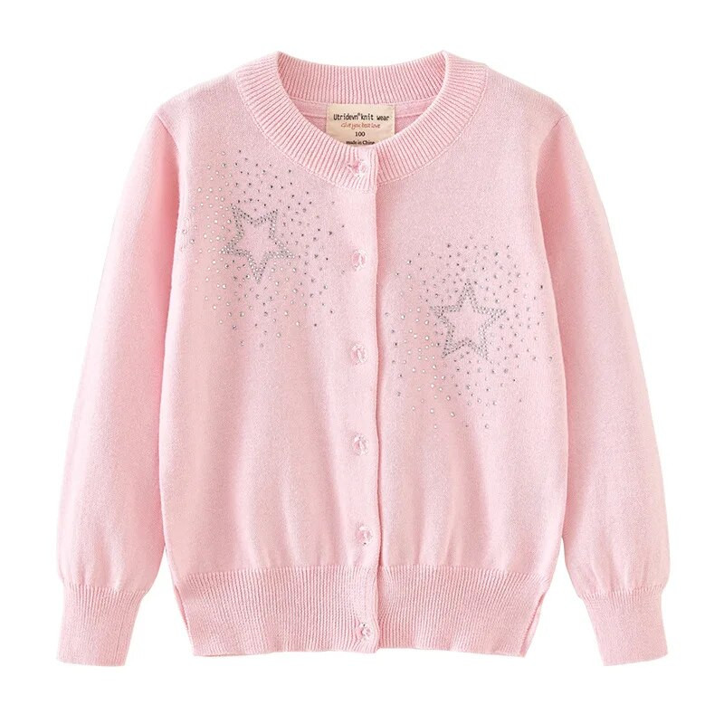 Moodne silmkoeline kampsun 1-8 a Baby Girls Poiste kampsun jakk Star Coat Baby Kampsun Mantel Beebi Tüdrukute Kardigan Sügiskampsunid