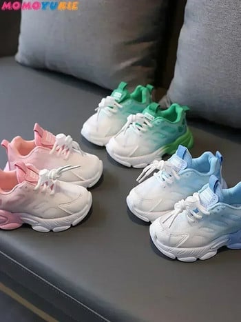 Размер 21-36 Детски спортни обувки за момчета Модни ежедневни маратонки за деца Момичета Неплъзгащи се бебешки обувки за малко дете 2-16 години за момиче момче