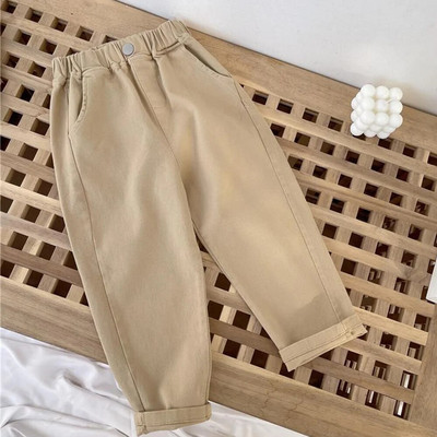 Detské nohavice pre dievčatá, jednofarebné, jarné, jesenné, ležérne, detské oblečenie, školské, batoľacie, chlapčenské nohavice