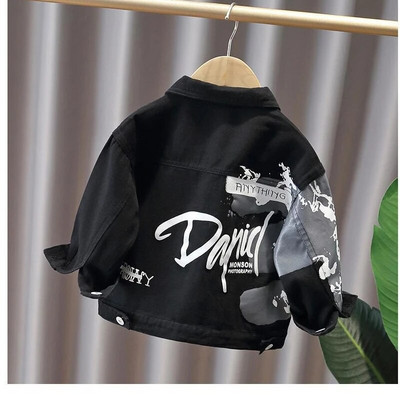 Jar Jesenné Detské Tínedžerské Rifľové Bundy Oblečenie pre Chlapcov Nové Vrchné Oblečenie Deti 2 3 6 Rokov