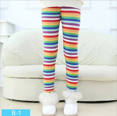 Jesenné a zimné teplé dievčenské nohavice, zamatové zahusťovacie dievčenské legíny s kvetinovou potlačou, detské nohavice, dievčenské nohavice pre vek 2-9 rokov