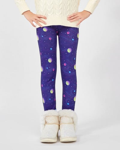 Jesenné a zimné teplé dievčenské nohavice, zamatové zahusťovacie dievčenské legíny s kvetinovou potlačou, detské nohavice, dievčenské nohavice pre vek 2-9 rokov