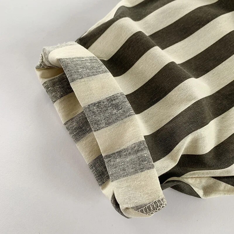 Chlapčenské a dievčenské kórejské pruhované nohavice, jeseň 2022, nové detské bavlnené ležérne nohavice, detské háremové nohavice s vreckami WTP155